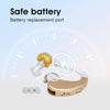 Battery Hearing Aids For Old Age Behind Ear Machine Hearing Loss Machine For Hearing Digital Amplifier, Yellow
