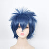 Cosplay Wigs Men Natural Synthetic Hair Short Wig for Anime Boy (InkyBlue)