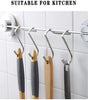 Over The Door Hooks, Towel Hooks for Kitchen Bathroom Cabinets Cupboards, Stainless Steel Utility Hooks (4 Pcs)