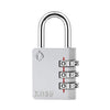 [ZARKER XD35] Padlock- 3 Digit Combination Lock for Gym, Sports, School & Employee Locker, Outdoor,Toolbox, Case, Fence and Storage - Metal & Steel - Easy to Set Your Own Combo (Gray)