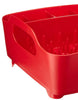 tub dish rack red