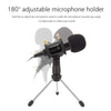 XIAOKOA Condenser Microphone for PC/Phone, 3.5mm Jack Handheld Mic with USB Sound Card, Tripod Stand and Pop Filter for YouTube, MSN, Facebook, Skype Online Chatting, Gaming, Recording, Podcasting