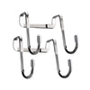 Over The Door Hooks, Towel Hooks for Kitchen Bathroom Cabinets Cupboards, Stainless Steel Utility Hooks (4 Pcs)