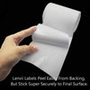 LENVII 3Rolls/Box Thermal Barcode Label Three Anti-White Grid Thermal Barcode Paper Easy to Tear with a Dotted Line Oil Resistant Ethanol Tolerance No Need Ink 4