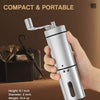 Firelex Manual Coffee Beans Grinder,Manual Coffee Grinder with Adjustable Setting,Stainless Steel Coffee Beans Crusher with Conical Ceramic Burr Grinder for French Press,Espresso,Mocha Pot