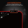 Meetion MT-PD120 Gaming Mouse Pad Black 35.5X26cm Size with Smooth Fabric Material, LED RGB Light, 11 Lighting Mode, Plug & Play USB Cable, Anti-Skid Design, 4mm Thick Rubber Base