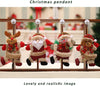 SalLady 4PCS Christmas Ornaments Plush Hanging Ornaments Xmas Decoration Doll Toy Santa Snowman Reindeer Ornaments for Xmas Home Decorations Holiday Decor