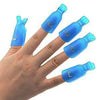 Nail Clips for Polish Remover 10pcs Soak Off Acrylic Nail Polish Removal Clip Wrap Cleaner Cap Clip (Blue)