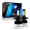 NOVSIGHT H4/9003 LED Headlight Bulbs, 9000 Lumen 300% Brighter Hi/lo Conversion Kit, 6500K 72 W Cool White, Extremely Fast Cooling Halogen Replacement for Car