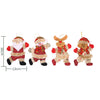 SalLady 4PCS Christmas Ornaments Plush Hanging Ornaments Xmas Decoration Doll Toy Santa Snowman Reindeer Ornaments for Xmas Home Decorations Holiday Decor