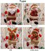 SalLady 4PCS Christmas Ornaments Plush Hanging Ornaments Xmas Decoration Doll Toy Santa Snowman Reindeer Ornaments for Xmas Home Decorations Holiday Decor