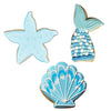 Mermaid Cookie Cutters 3-pc. Set Made by Ann Clark, Mermaid Tail, Seashell, Starfish