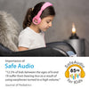 Buddyphones Onanoff Explore Volume Limiting Kids Headphones Durable, Comfortable & Customizable Built In Headphone Splitter And In Line Mic For Ipad, Kindle, Computers And Tablets Pink - Over Ear