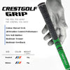 CRESTGOLF Updated Multi-Compound Golf Grips for Golf Clubs Set of 13,More Anti-Slip, Ecological Cotton Yarn Thread Technology(Standsize Black)