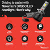Nakamichi GR850 Series H11 LED Light Bulbs for Replacement, 30,000 Lumens 170W Per Set, Super Bright Cool White, Plug and Play, High & Low Beam, Pack of 2 6000K, H11 (H8 H9)