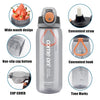 ZIPFORCE Sports Water Bottle 28oz/750ml with Locking Flip Top Lid Leakproof Free Drinking Clear Water Bottles with Straw BPA Free for Fitness, Gym and Outdoor Sports