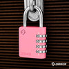 XD40 Combination Lock, 4 Digit Padlock for School Gym Sports Locker, Fence, Toolbox, Case, Hasp Storage (1-Pack, Pink)