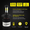 NOVSIGHT H4/9003 LED Headlight Bulbs, 9000 Lumen 300% Brighter Hi/lo Conversion Kit, 6500K 72 W Cool White, Extremely Fast Cooling Halogen Replacement for Car