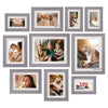 Photoframe Wall Mounted 10PCS Photo Frames Set Family Picture Frame Collage Frames 10 Pack Rustic Wood Wall Decor Lightweight Gallery Picture Frames for Wall Tabletop