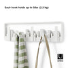 Umbra Skyline Plastic Wall Hook, White