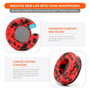 WC Replacement Earpads for Skullcandy Hesh & Hesh 2 Wireless Over-Ear Headphones Made by Wicked Cushions | Improved Durability & Thickness for Improved Comfort and Noise Isolation | (Red Camo)